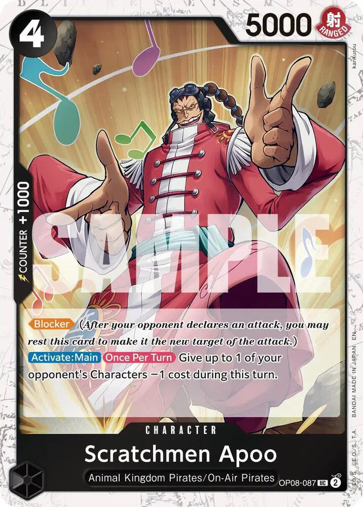Scratchmen Apoo - OP08-087 (Pirate Foil)