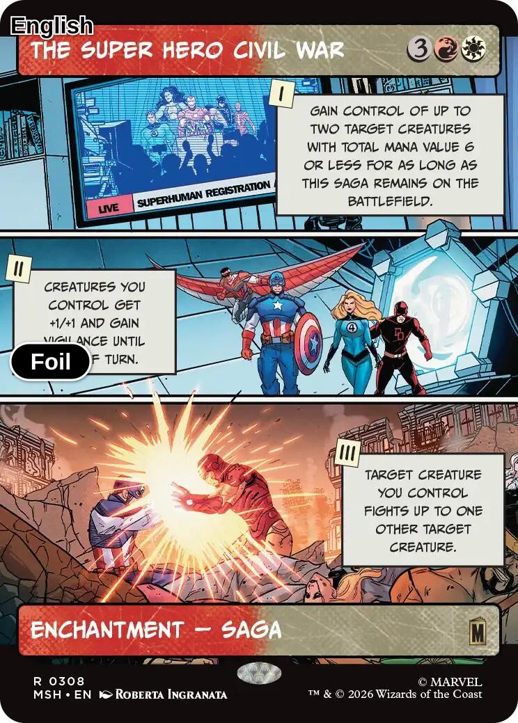 The Super Hero Civil War (Borderless)