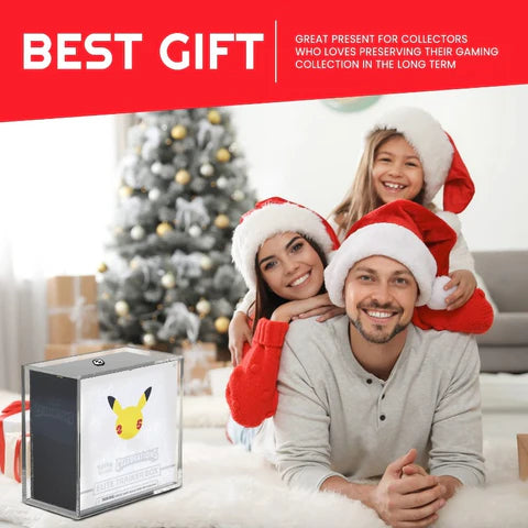 Boîte de dresseur d'élite Pokemon ETB avec couvercle coulissant anti-UV – Protection EVORETRO en acrylique 4,0 mm