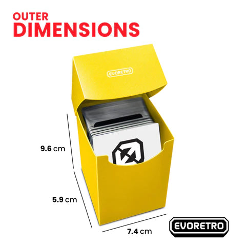 Boîte de rangement en plastique EVORETRO, contient 100 cartes, idéale pour Commander