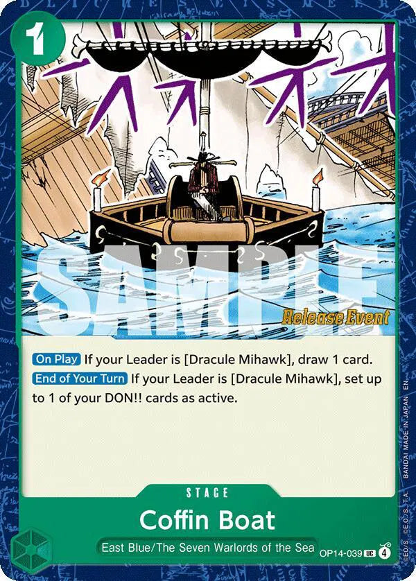 Coffin Boat - Release Event Cards